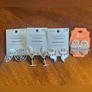 4 Spooky Earrings!!!
3 Sugarfix by Baublebar 
1 Boo
